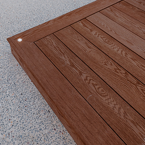 Millboard Coppered Oak close-up grain detail