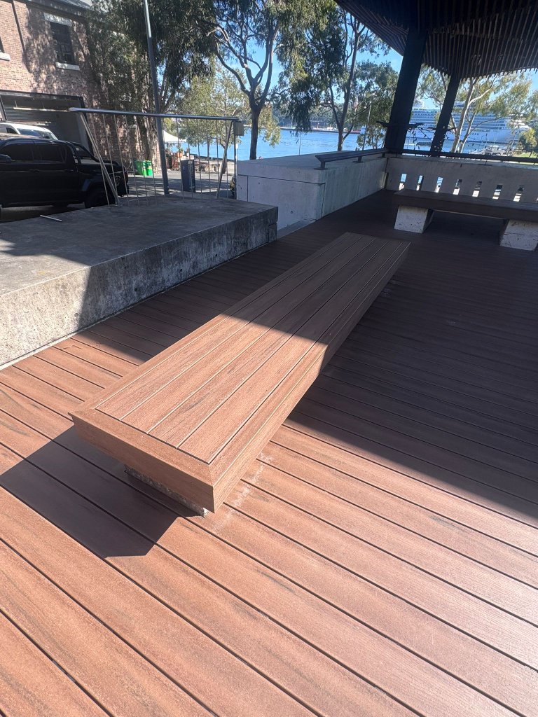 Commercial composite decking Pirrama Road waterfront Sydney