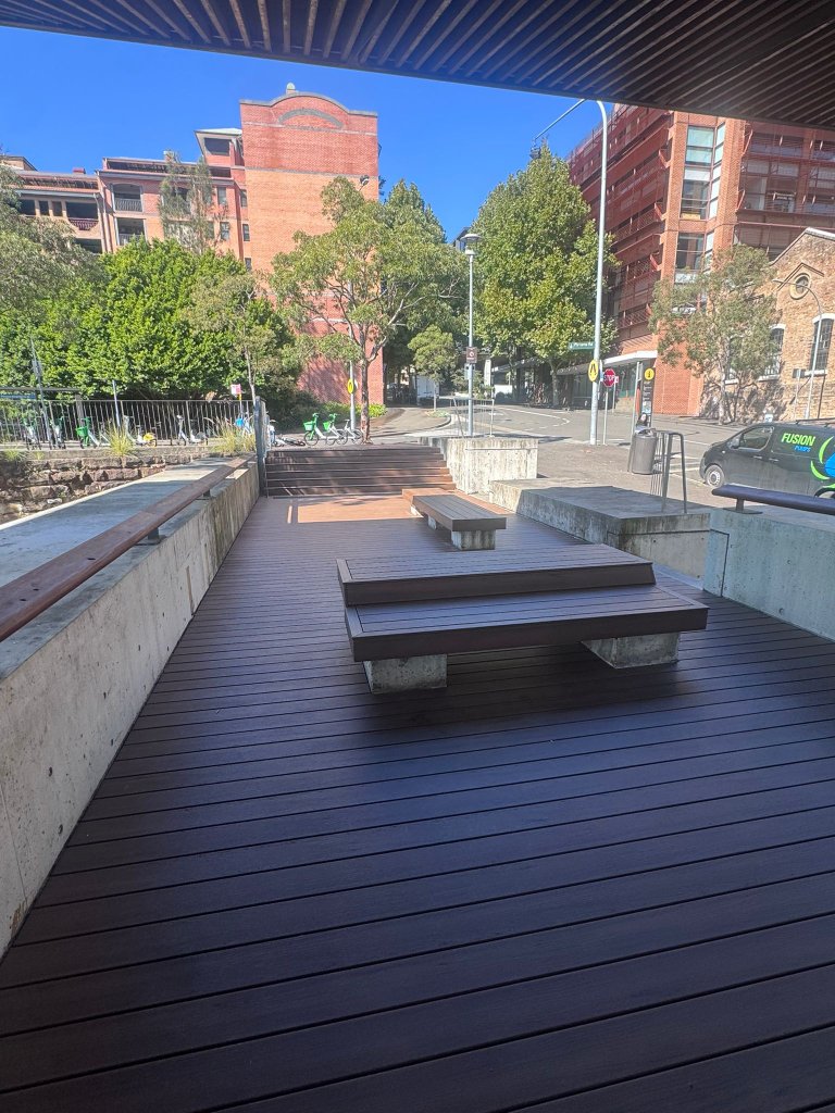 Multi-level composite deck Pirrama Road Pyrmont