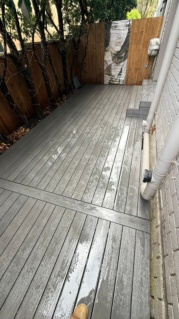 5 Star Decking composite deck installation Summer Hill Sydney courtyard