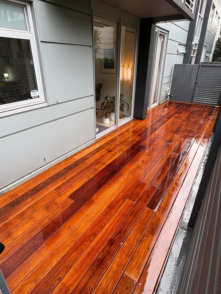 Merbau hardwood balcony deck Alexandria inner south Sydney