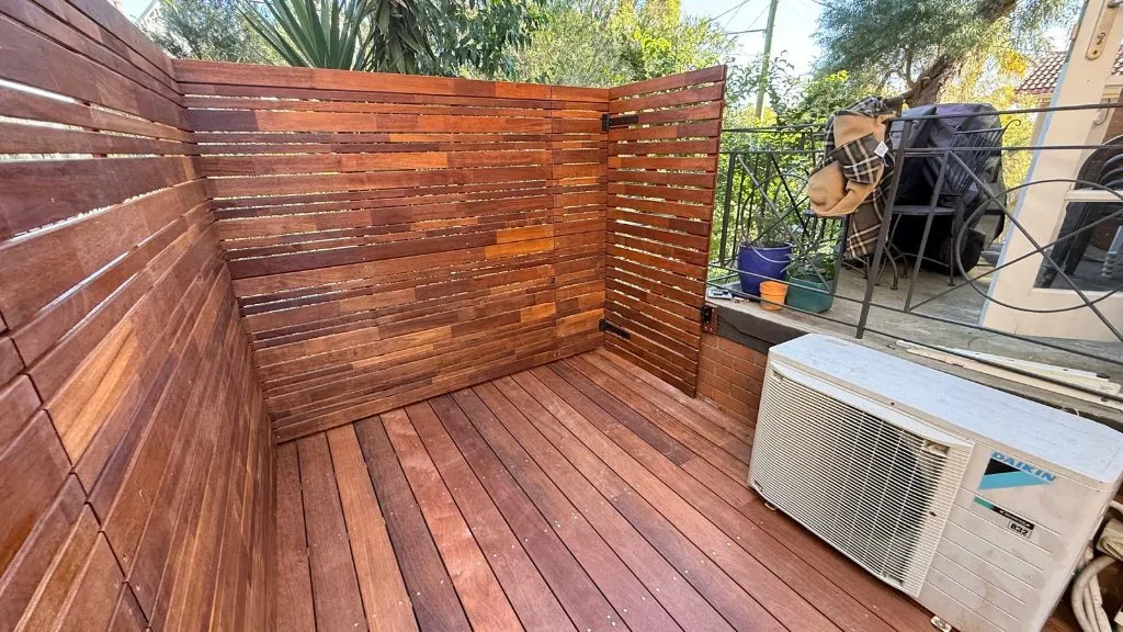 Merbau hardwood deck in Petersham with concealed stainless fixings — 5 Star Decking